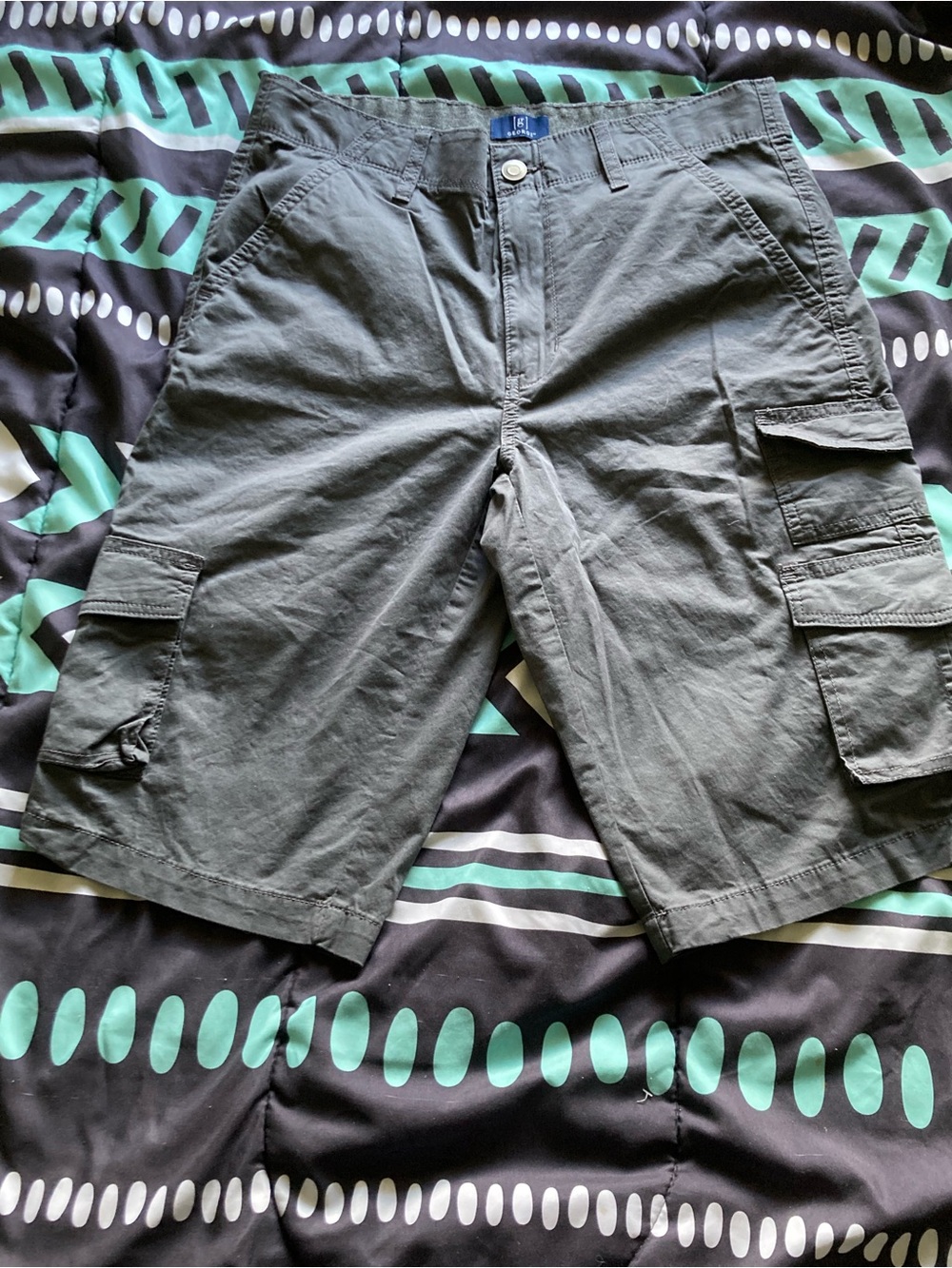 George Men's Olive Cargo Shorts